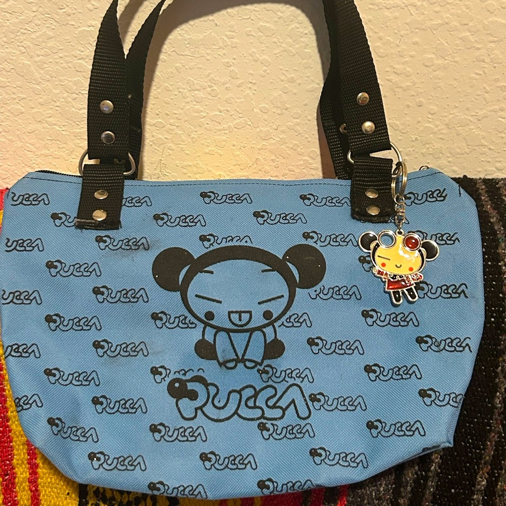 Pucca Blue Tote Bag with purse charm!